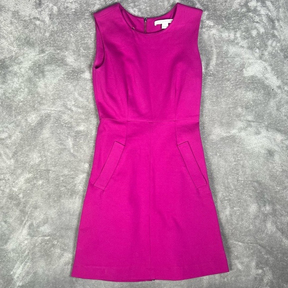 Diane VonFurstenberg Dress Womens 0 Carpreena Pink Sheath Bodycon Feminine Mini - Picture 5 of 9